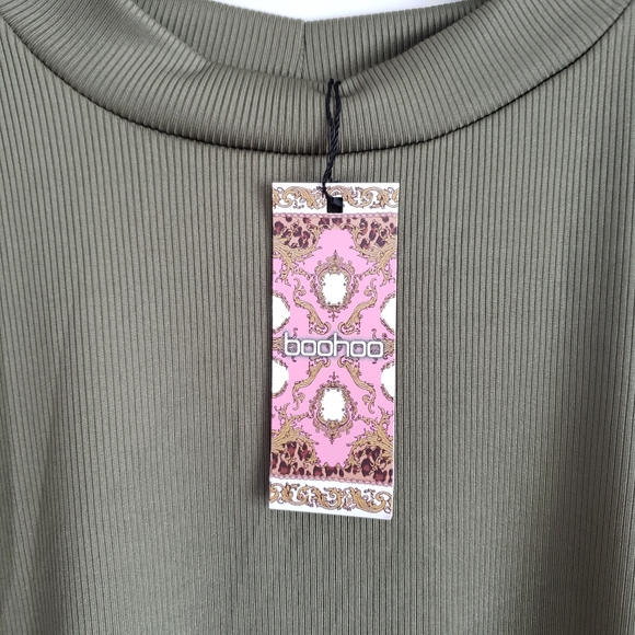 Khaki Split Hem Tunic- Plus Size - boohoo - Never Been Worn! - Picture 3 of 3